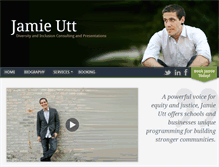 Tablet Screenshot of jamieutt.com